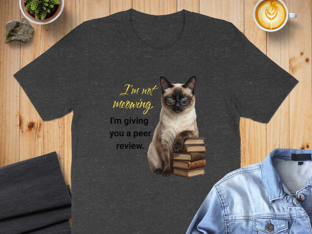 Peer Reviewing Siamese Cat T-Shirt