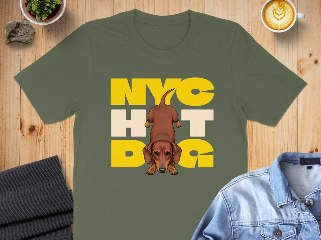 NYC Hot Dog Graphic T-Shirt for Unique Pet Lovers