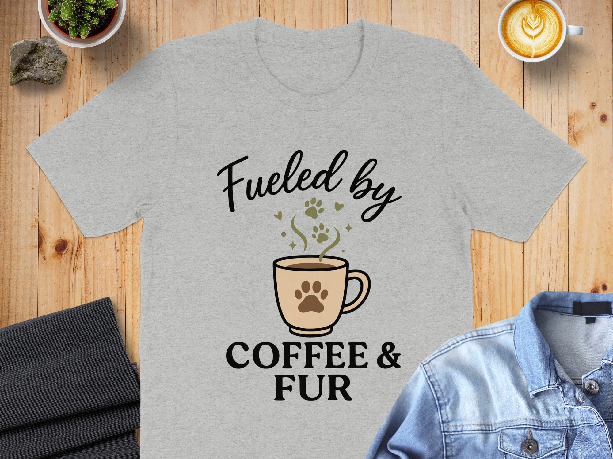 Fueled by Coffee & Fur T-shirt