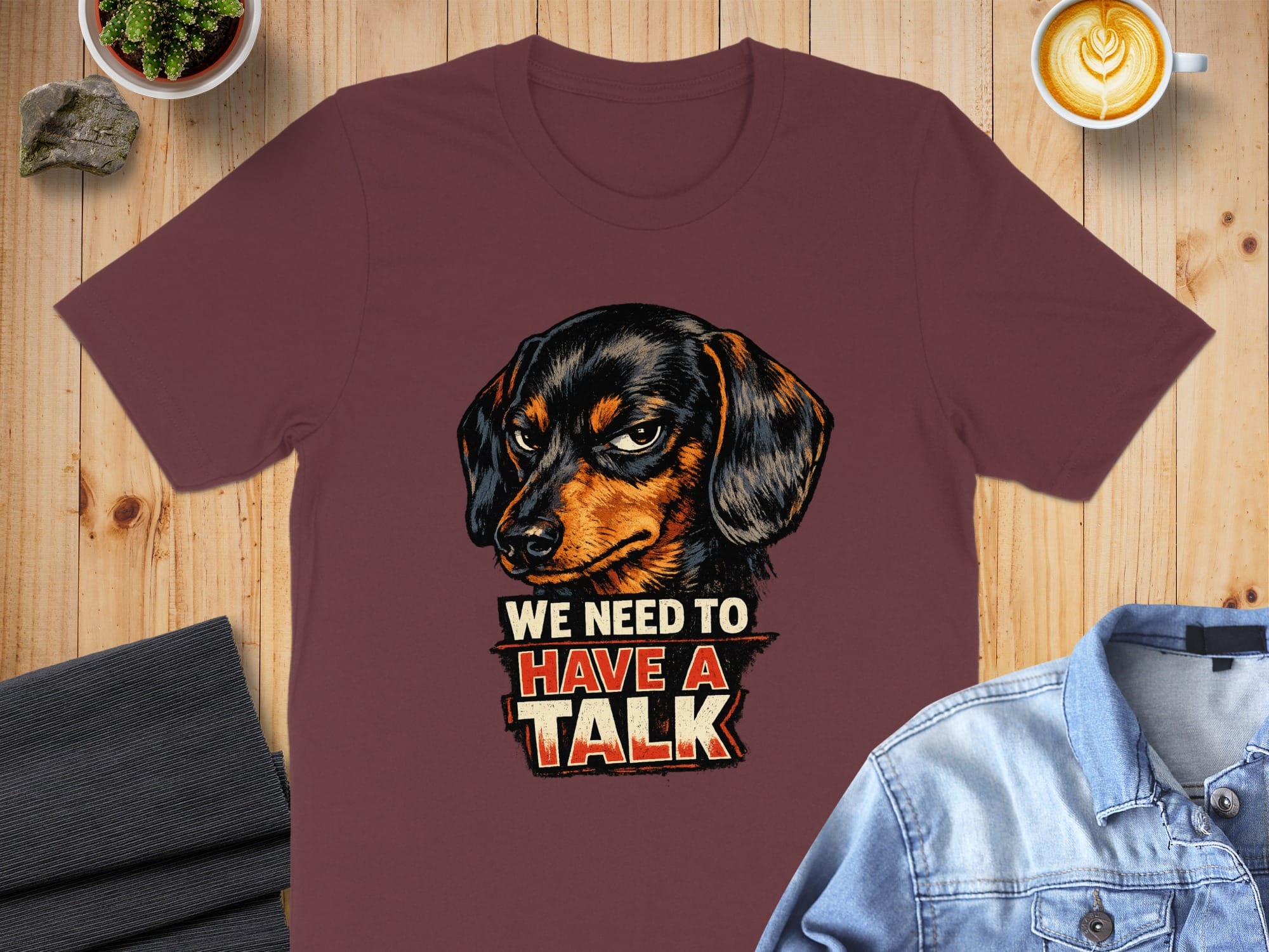 We Need To Have A Talk Funny Dog Graphic T-shirt