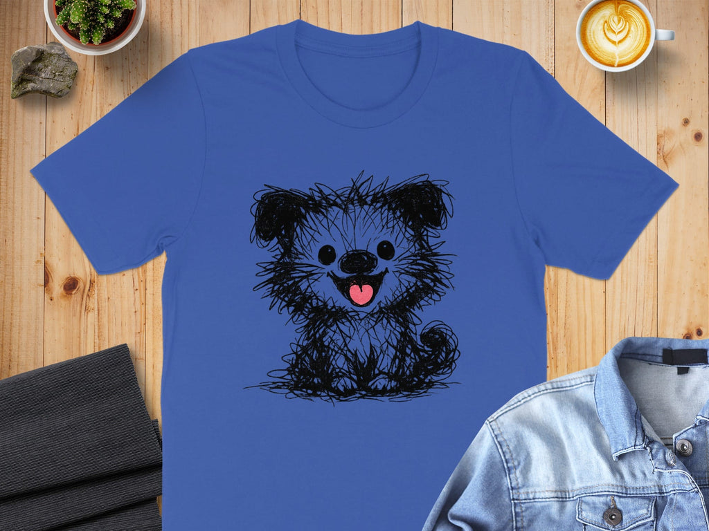 Cute Doodle Dog Graphic Featuring Happy Puppy Shirt