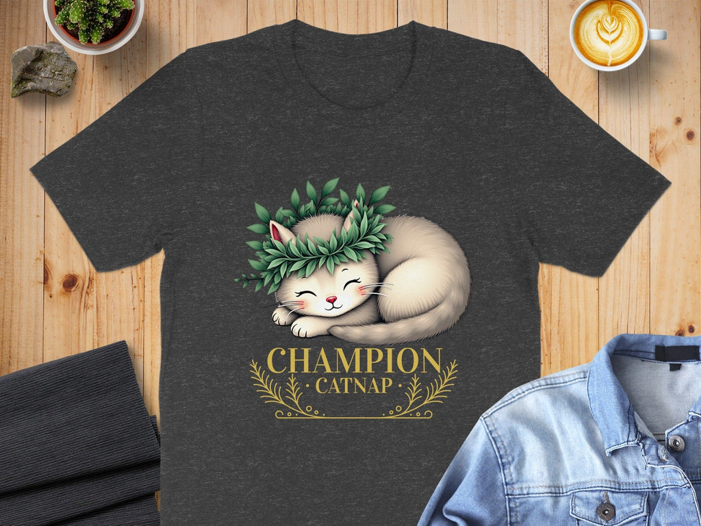 Champion Catnap Graphic Tee for Cat Lovers