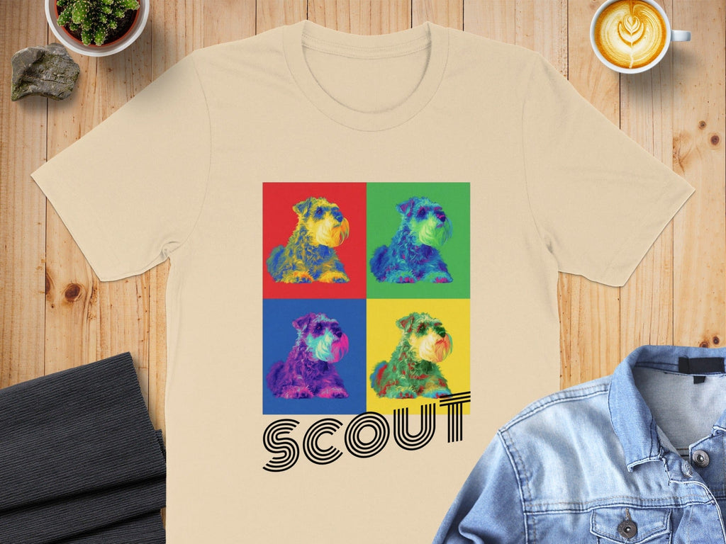Colorful Dog Graphic Custom Scout Shirt