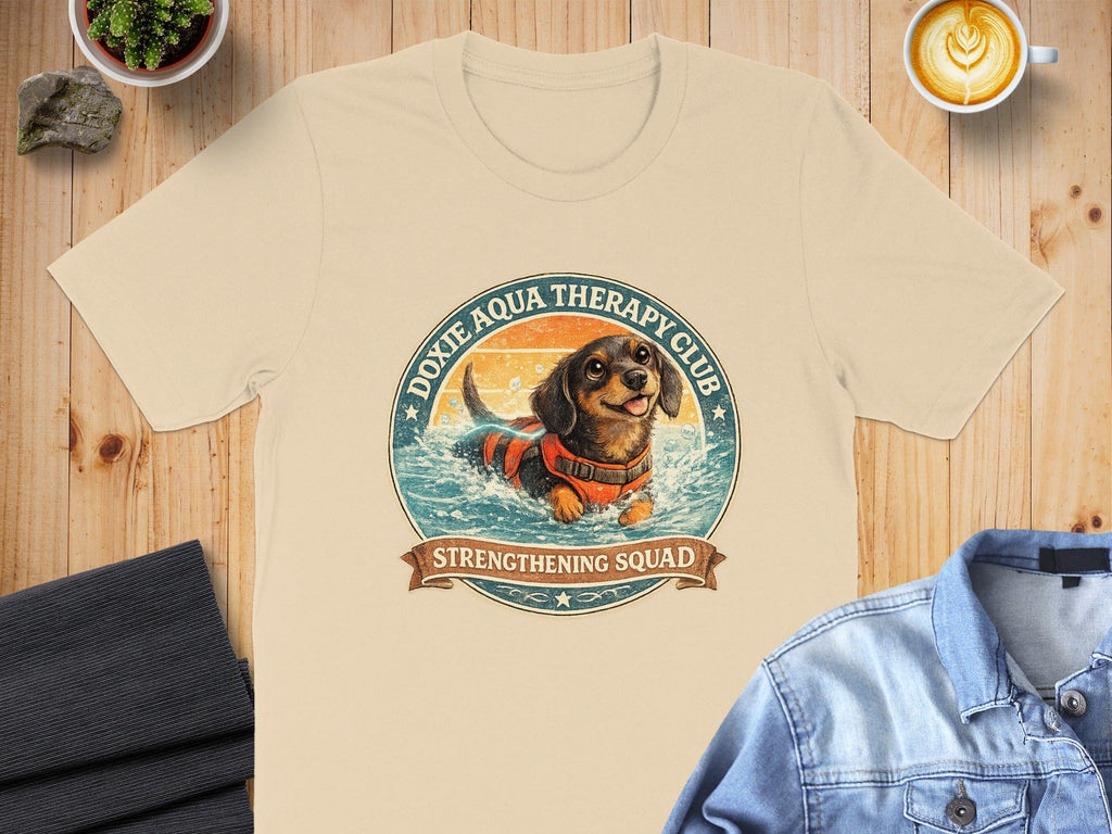 Doxie Aqua Therapy Club Strengthening Squad T-Shirt