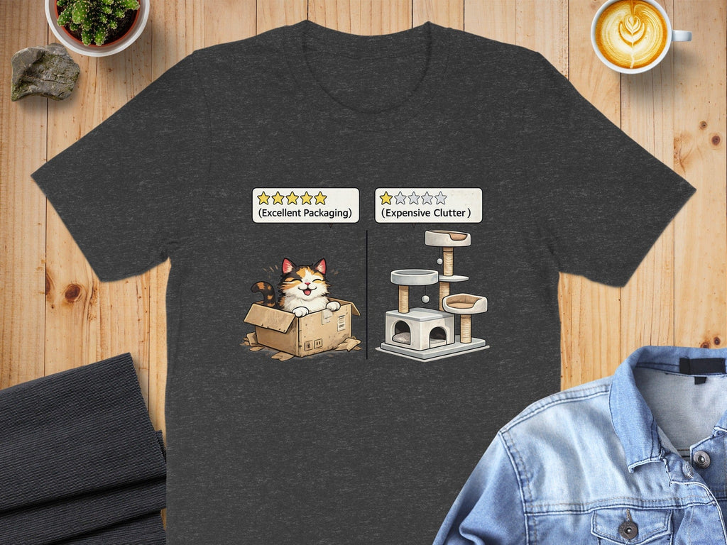 Funny Cat Packaging Excellent Clutter Cat Tree T-Shirt