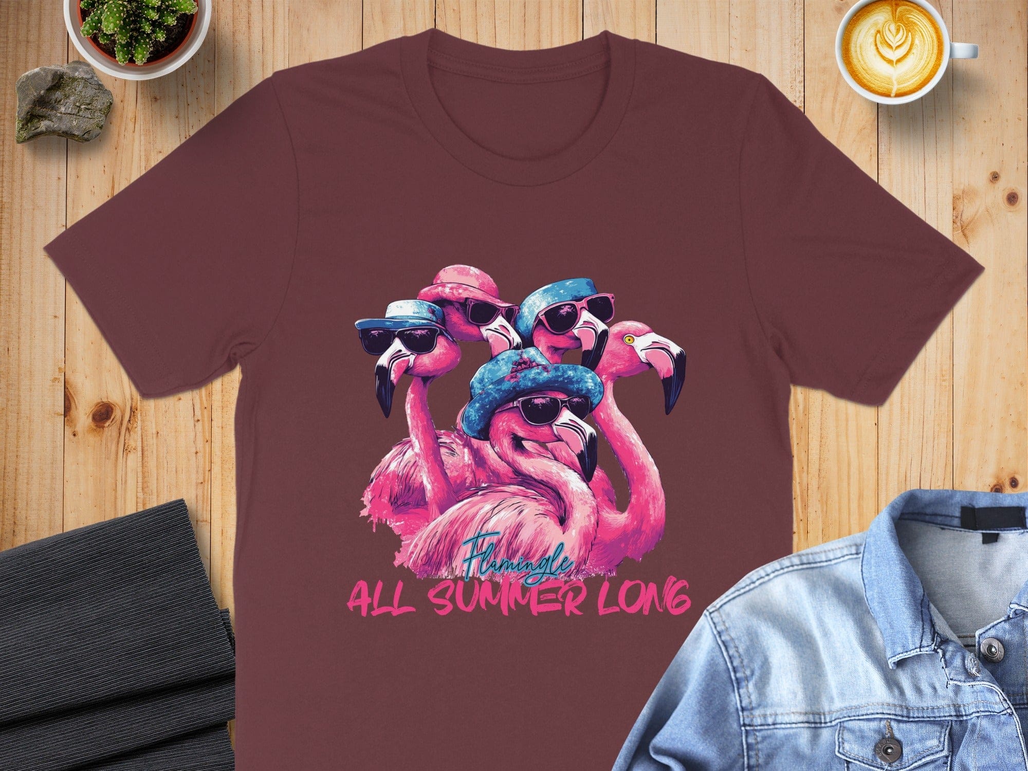 Flamingo All Summer Long Graphic T-Shirt