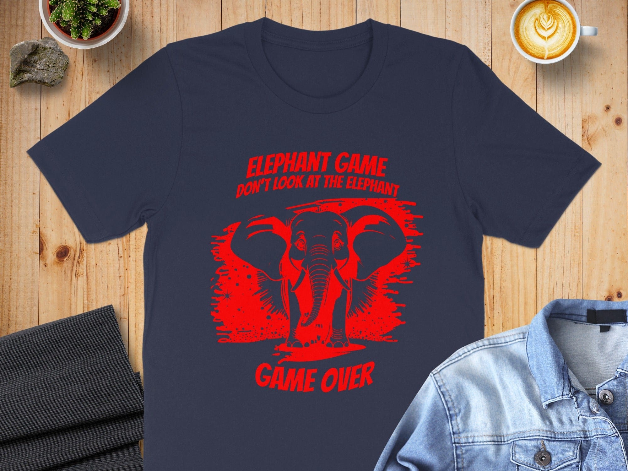 Elephant Game Don't Look at the Elephant Game Over Shirt
