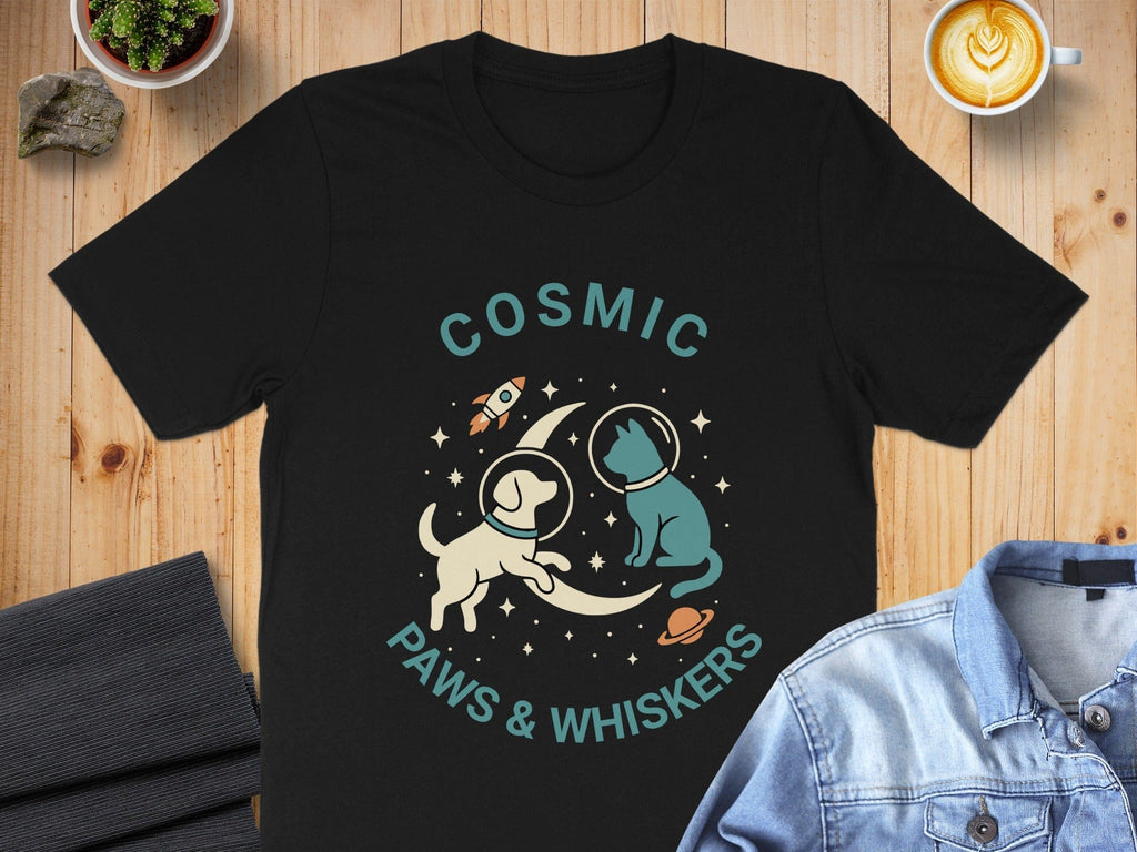 Cosmic Paws & Whiskers Design T-shirt Product