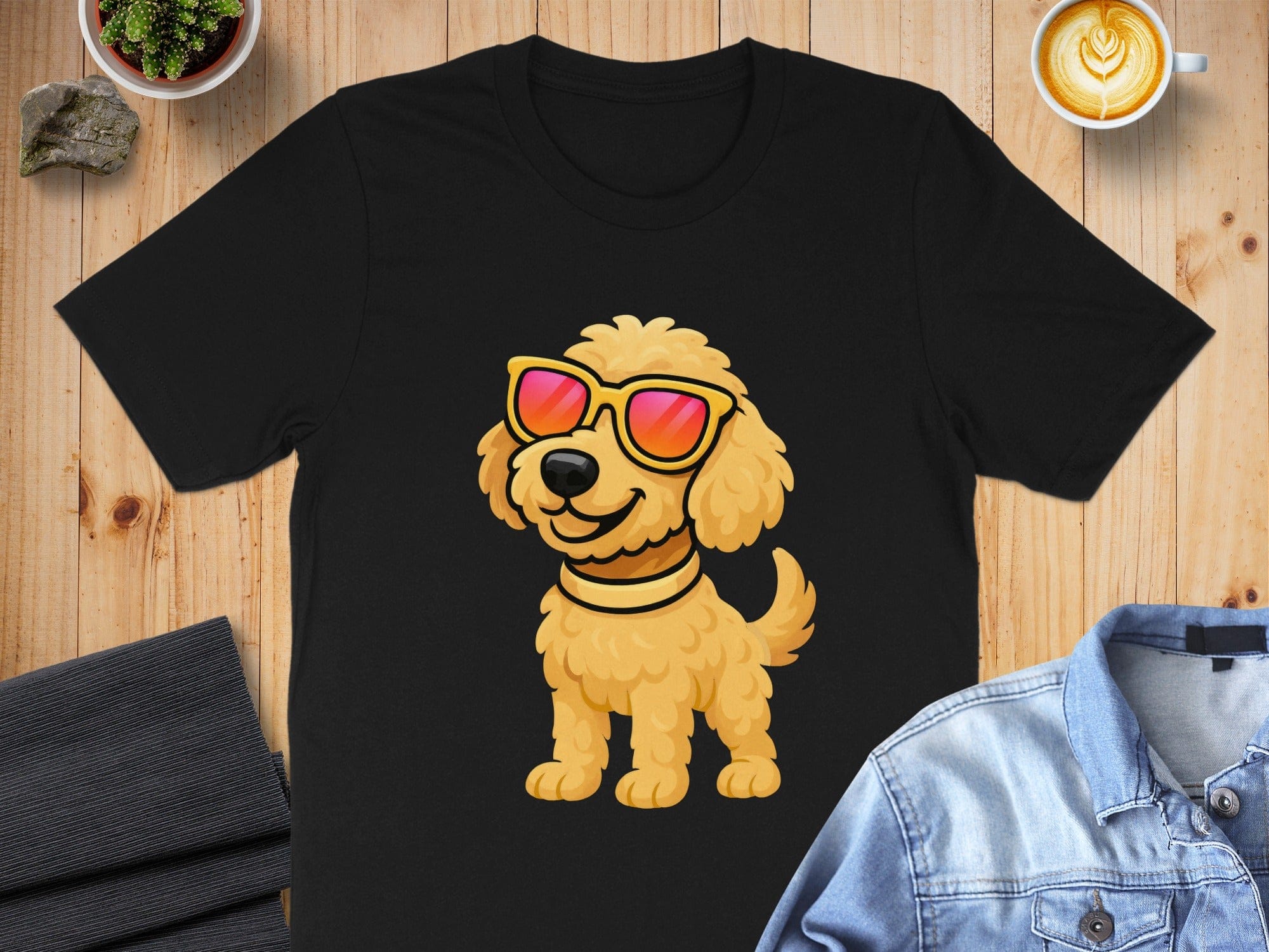 Cute Dog Wearing Sunglasses Graphic Tee Product