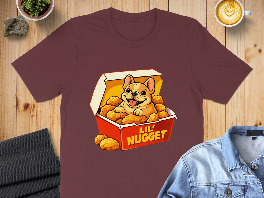 Lil' Nugget Cute French Bulldog Graphic T-Shirt
