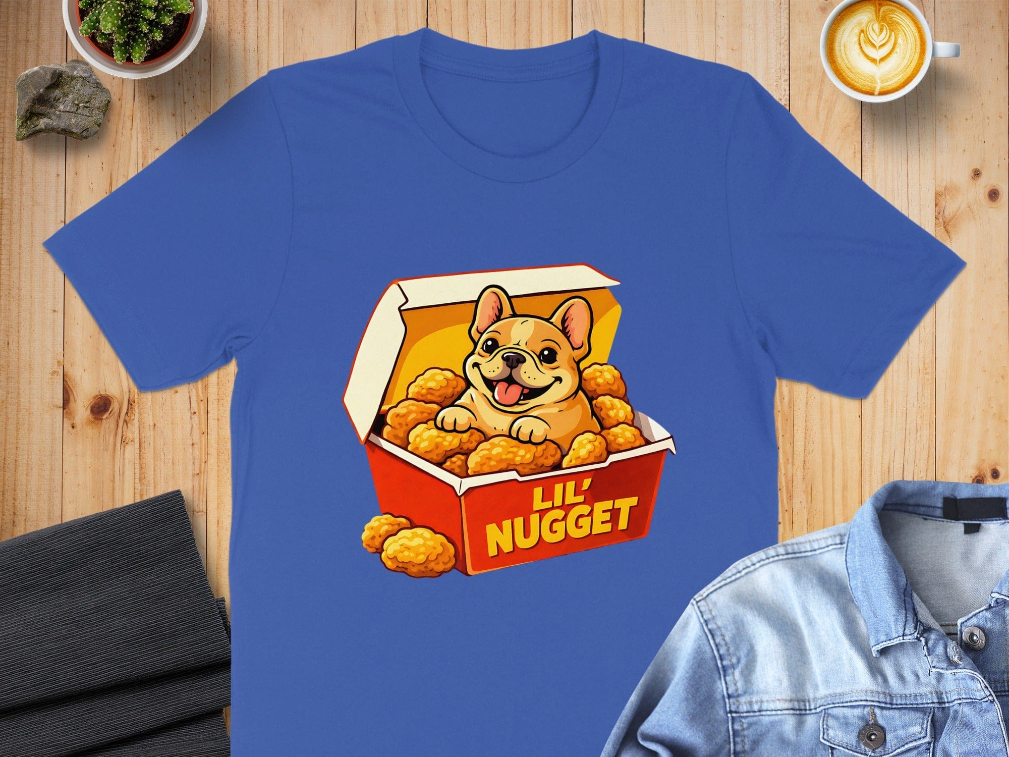 Lil' Nugget Dog in Box Graphic Unisex T-shirt