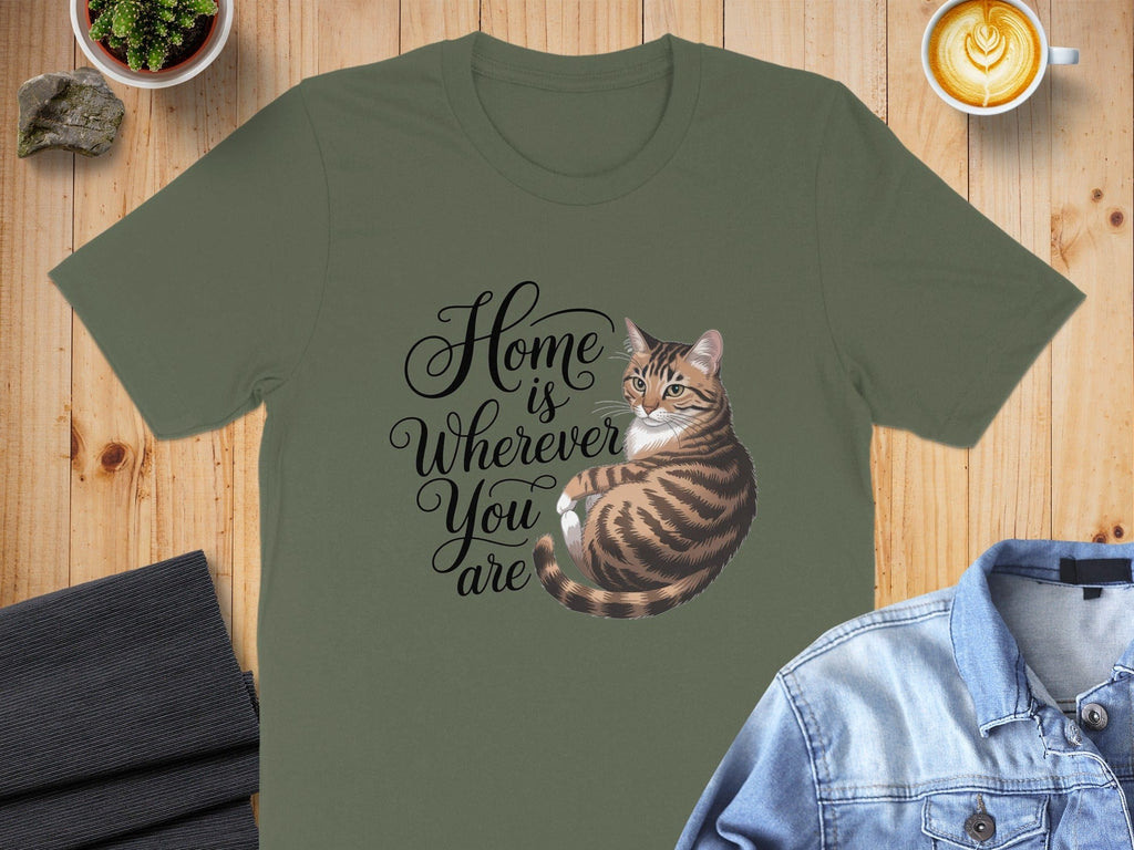 Home is Wherever You Are Cat T-shirt