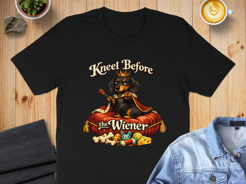 Kneel Before the Wiener Dachshund Graphic Tee