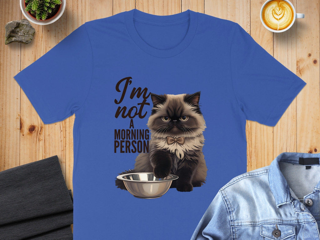 Funny Morning Persian Cat T-Shirt