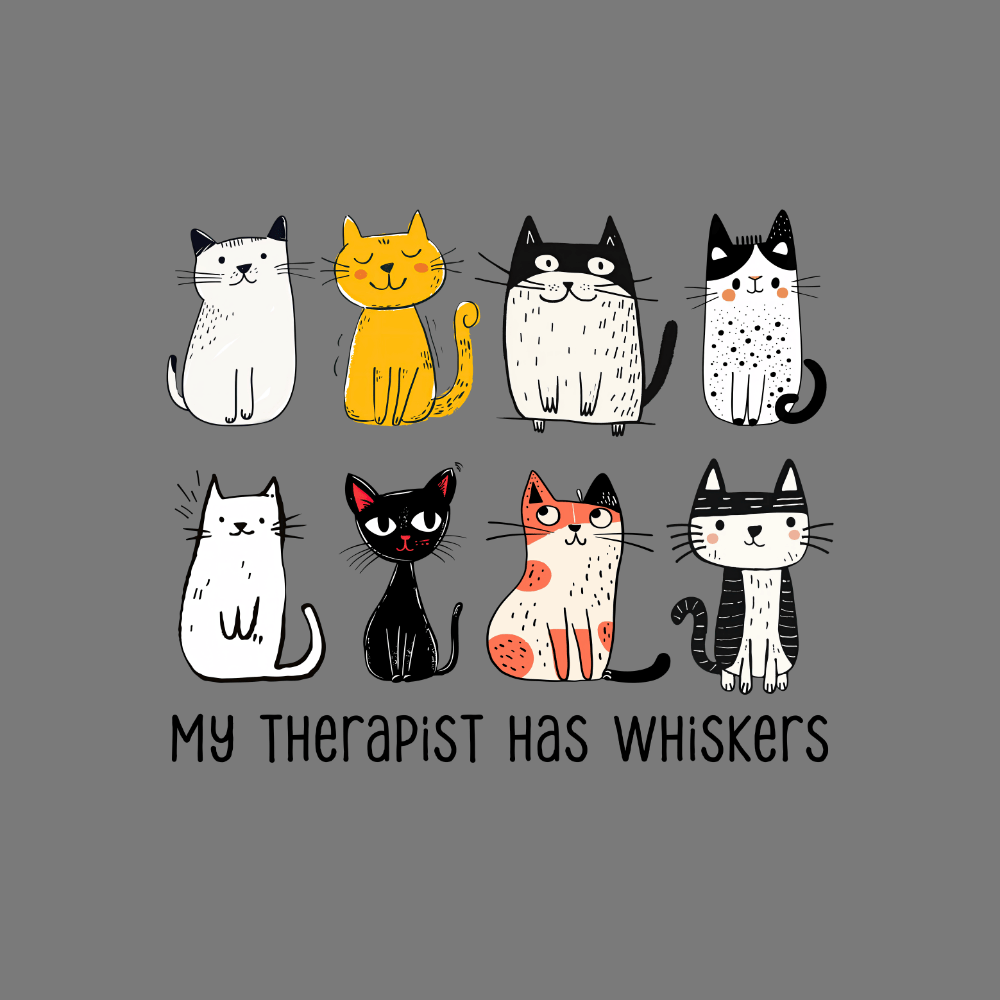 My Therapist Has Whiskers Cat Lover Apparel