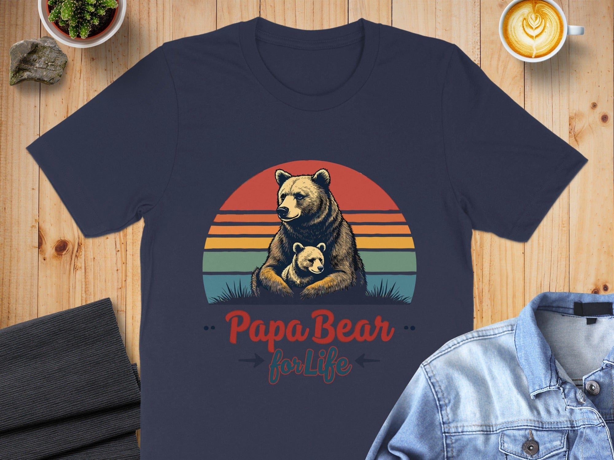 Papa Bear for Life Graphic Tee Product