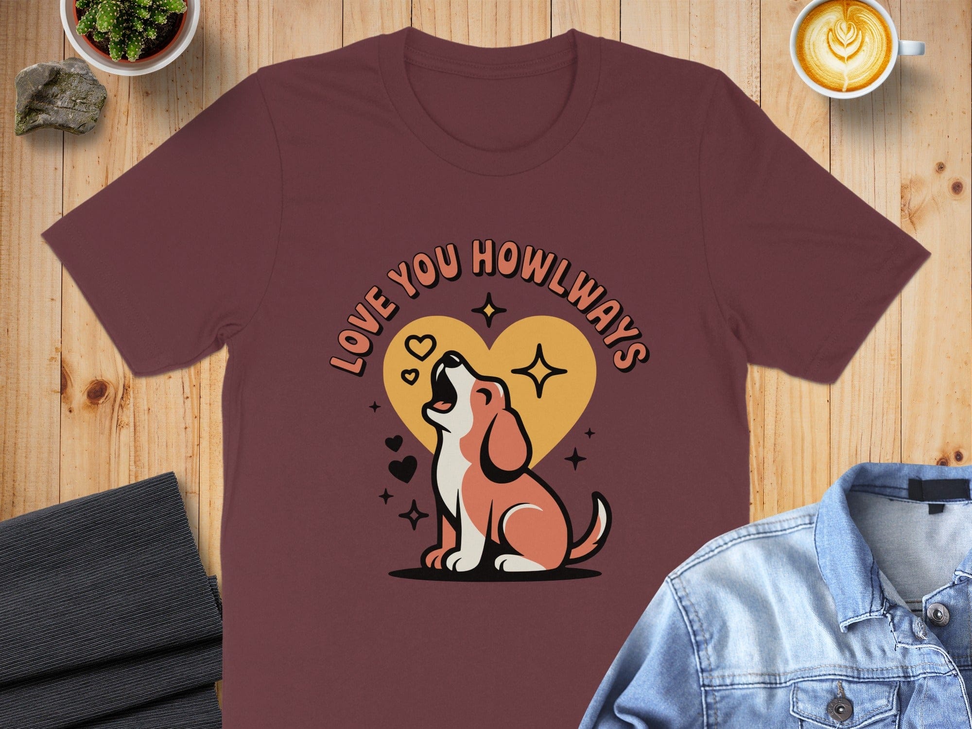 Love You Howlways Graphic Tee Shirt