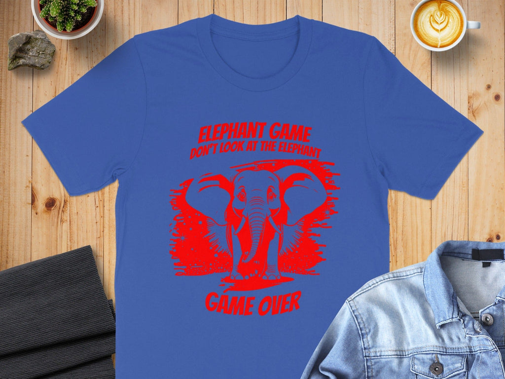 Elephant Game Graphic T-Shirt Game Over