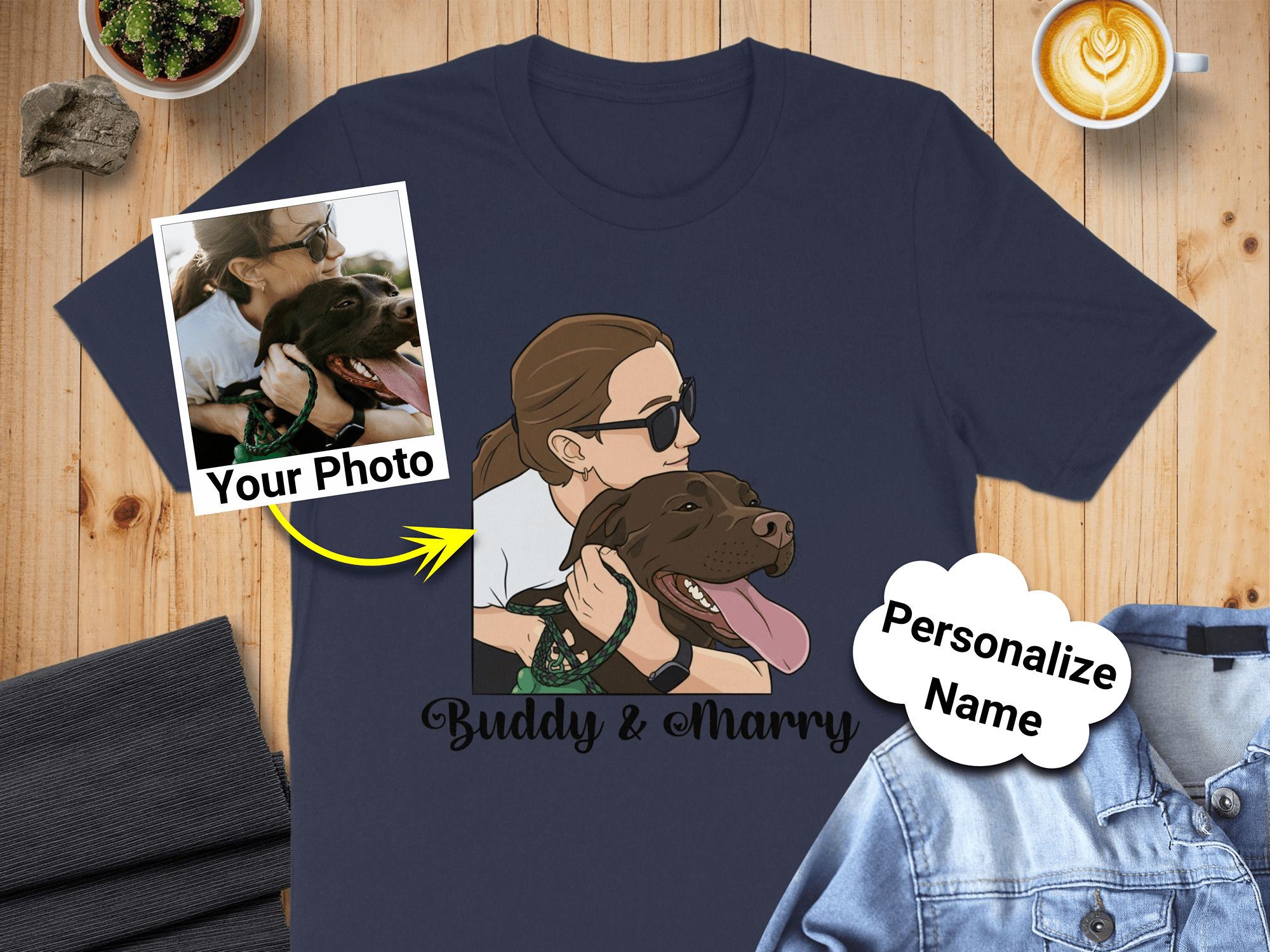 Buddy and Marry Personalized Photo Shirt