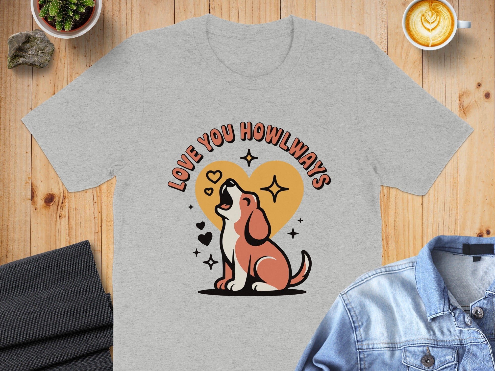 Love You Howlways Cute Puppy Design Shirt