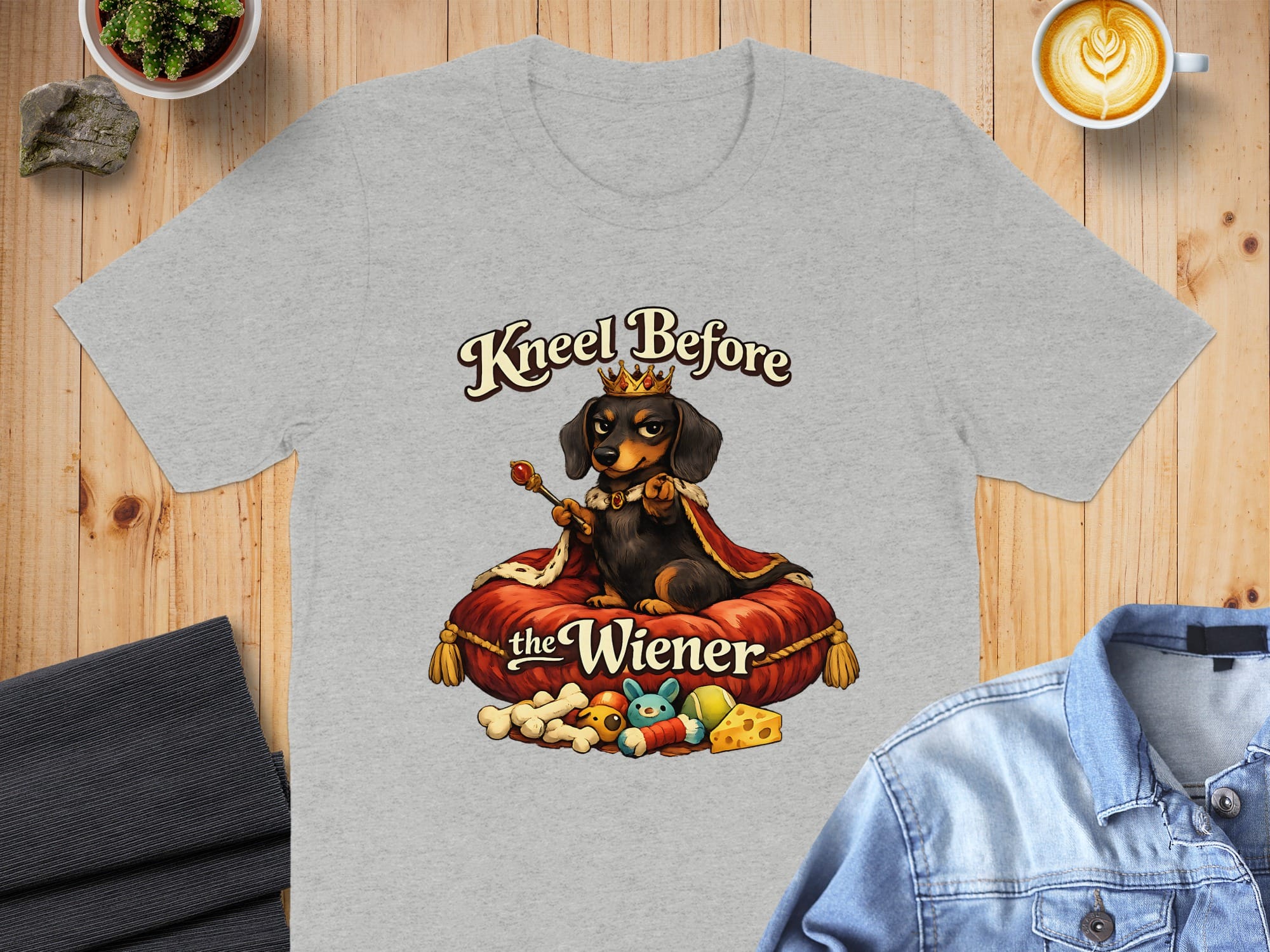 Kneel Before the Wiener Adorable Dachshund T-Shirt