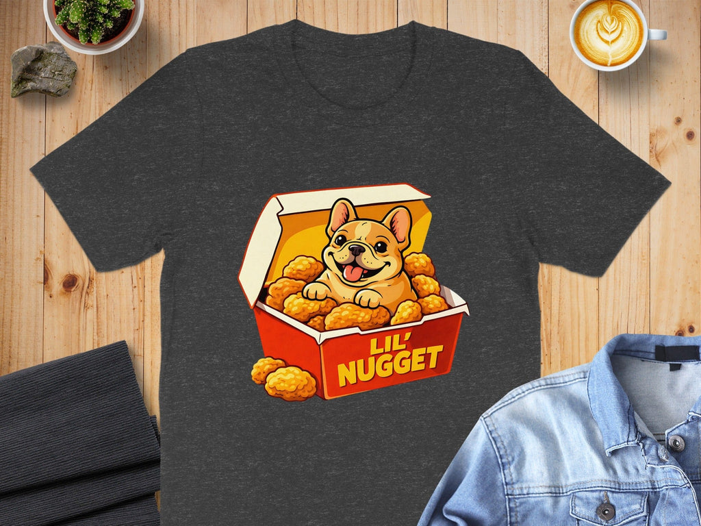 Cute French Bulldog Lil' Nugget Graphic T-shirt
