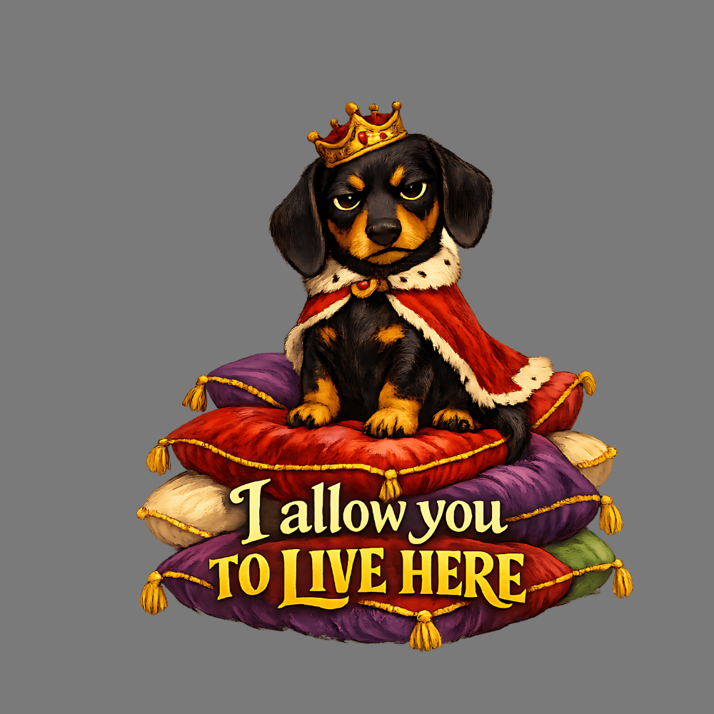 I Allow You To Live Here Funny Dog Art Poster