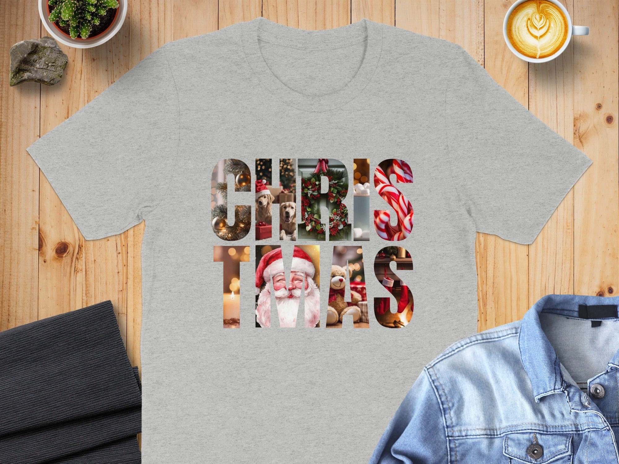 Christmas Santa Graphic Print T-Shirt