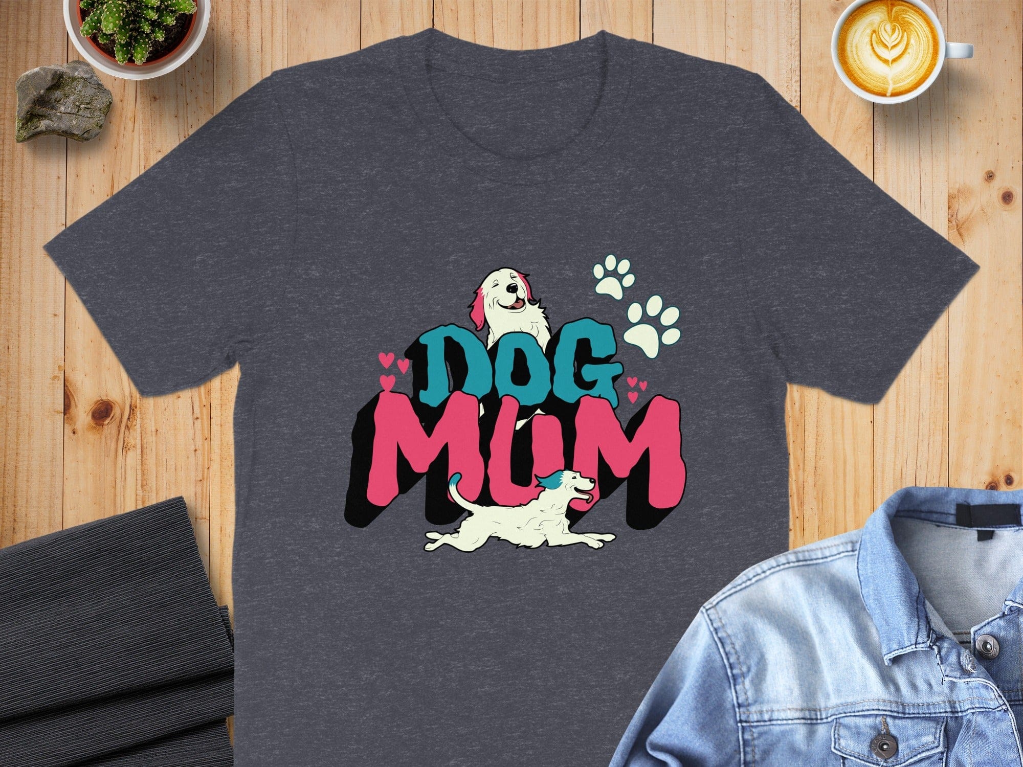 Dog Mum Cute Graphic T-Shirt for Pet Lovers