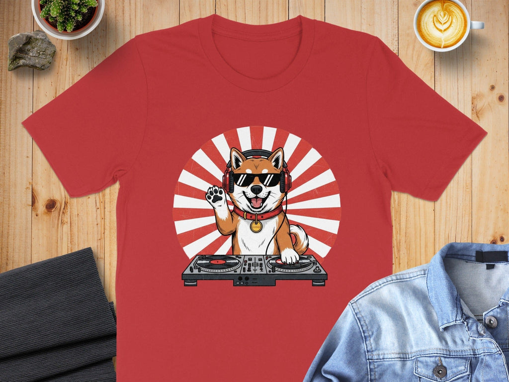 Cool DJ Dog with Headphones Unisex T-Shirt product
