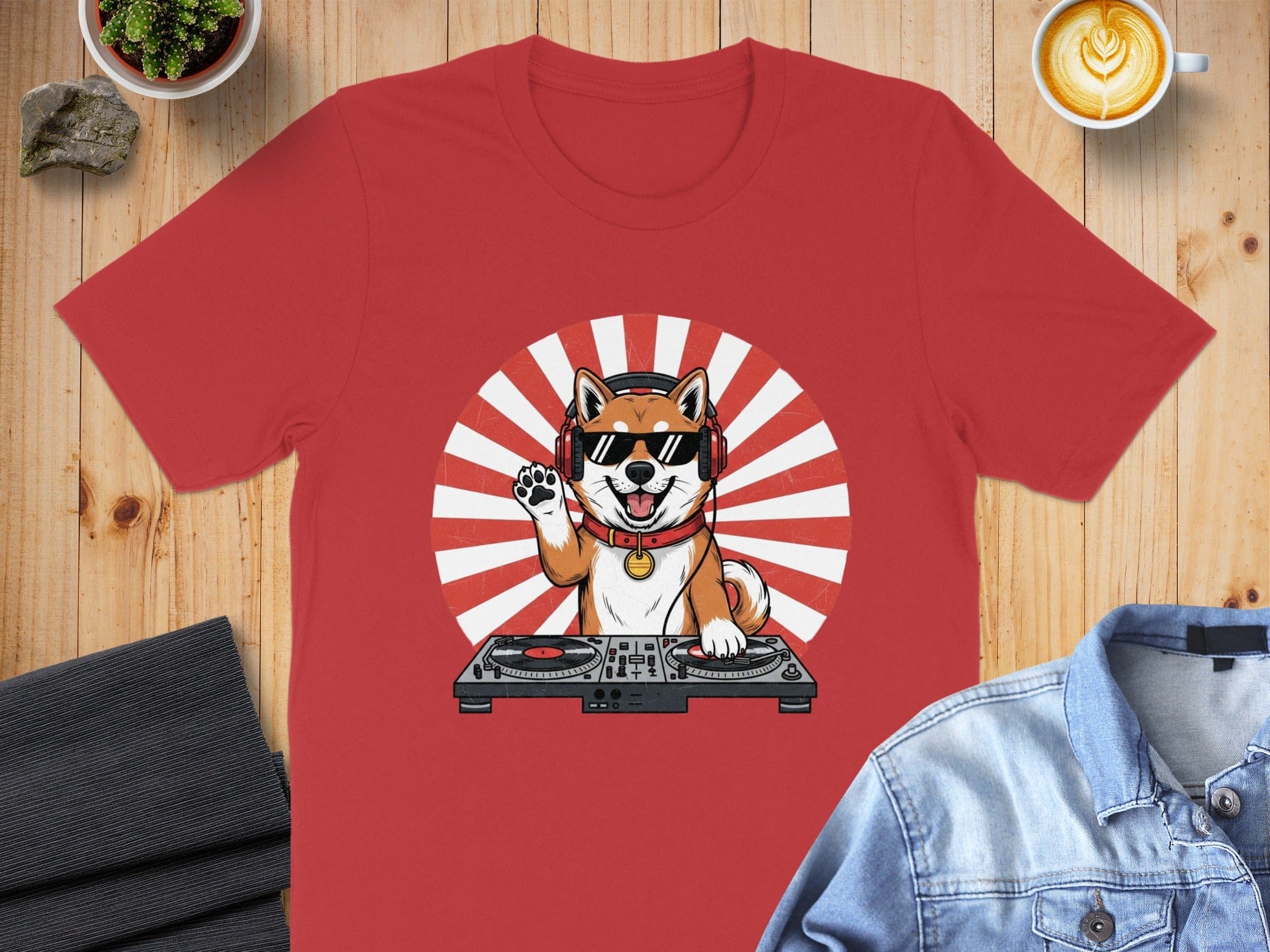 Cool DJ Dog with Headphones Unisex T-Shirt product