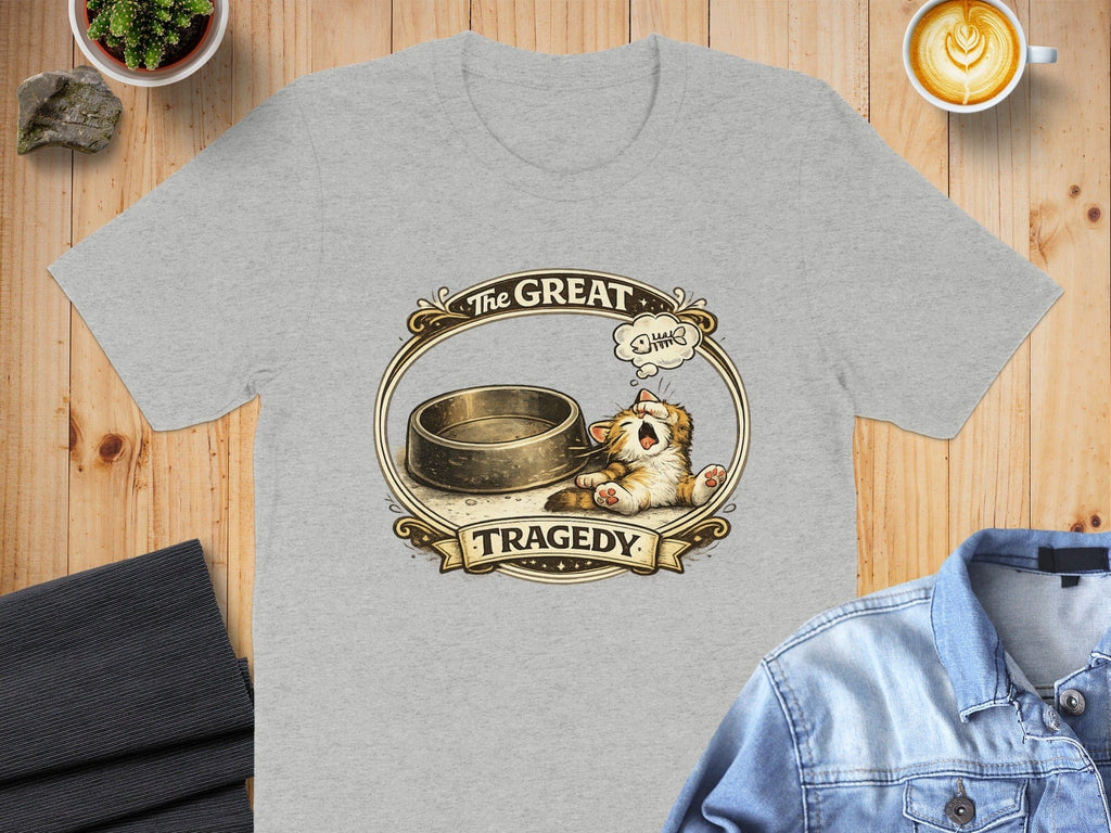 The Great Tragedy Cute Cat Themed T-shirt
