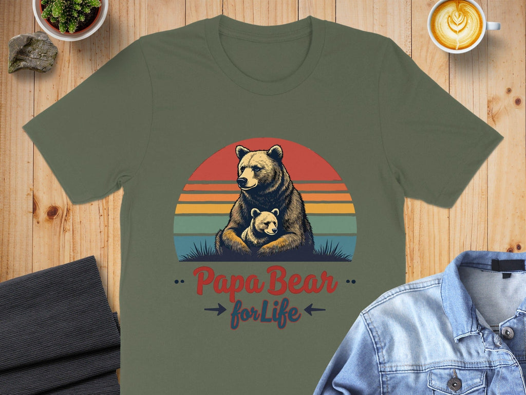 Papa Bear for Life Graphic T-shirt product