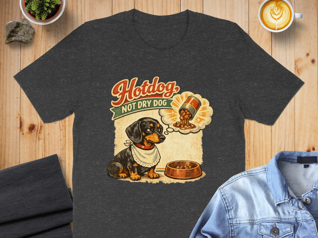 Hotdog Not Dry Dog Funny Dachshund Graphic T-shirt