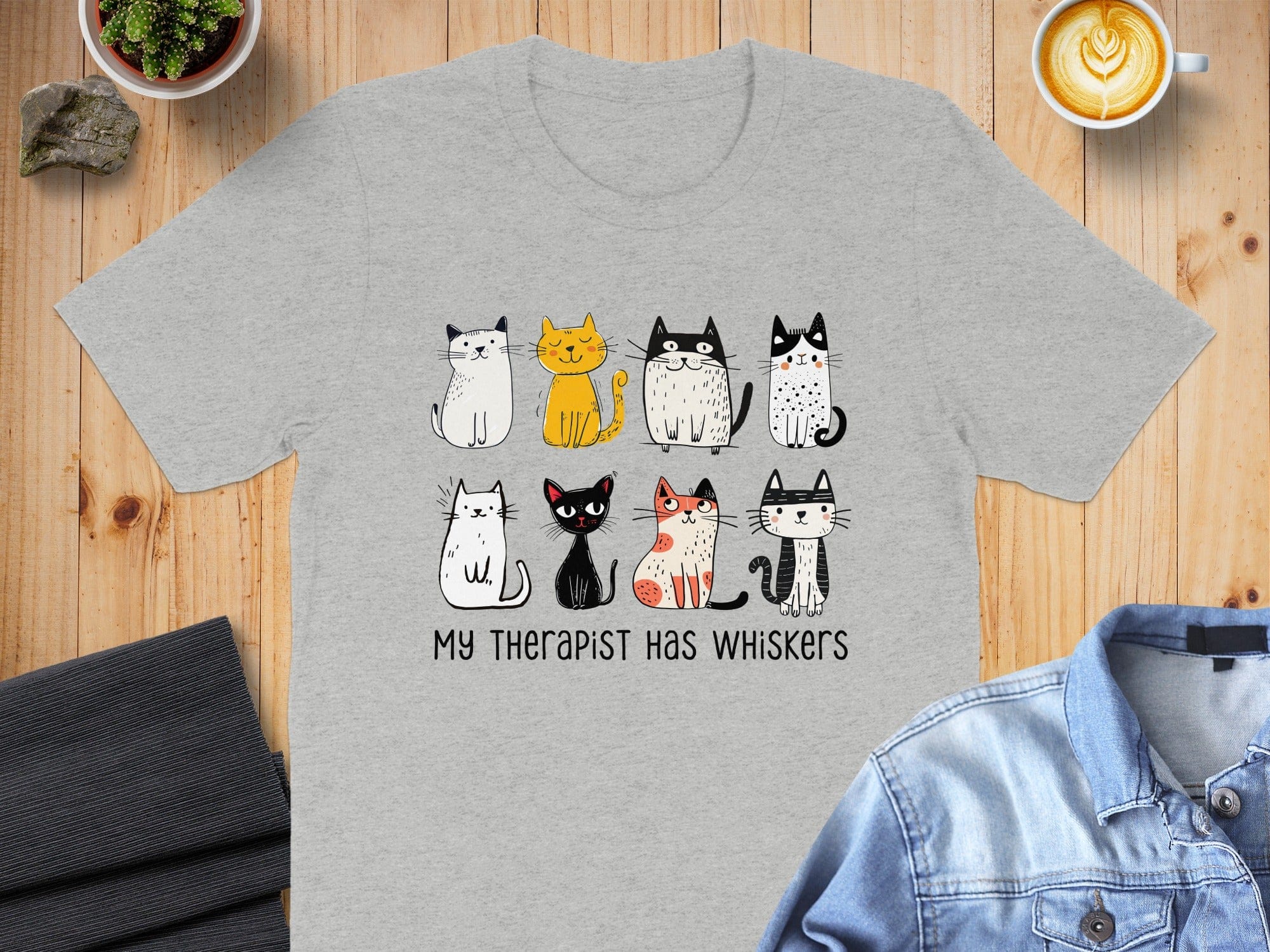 My Therapist Has Whiskers Cat Lover Shirt