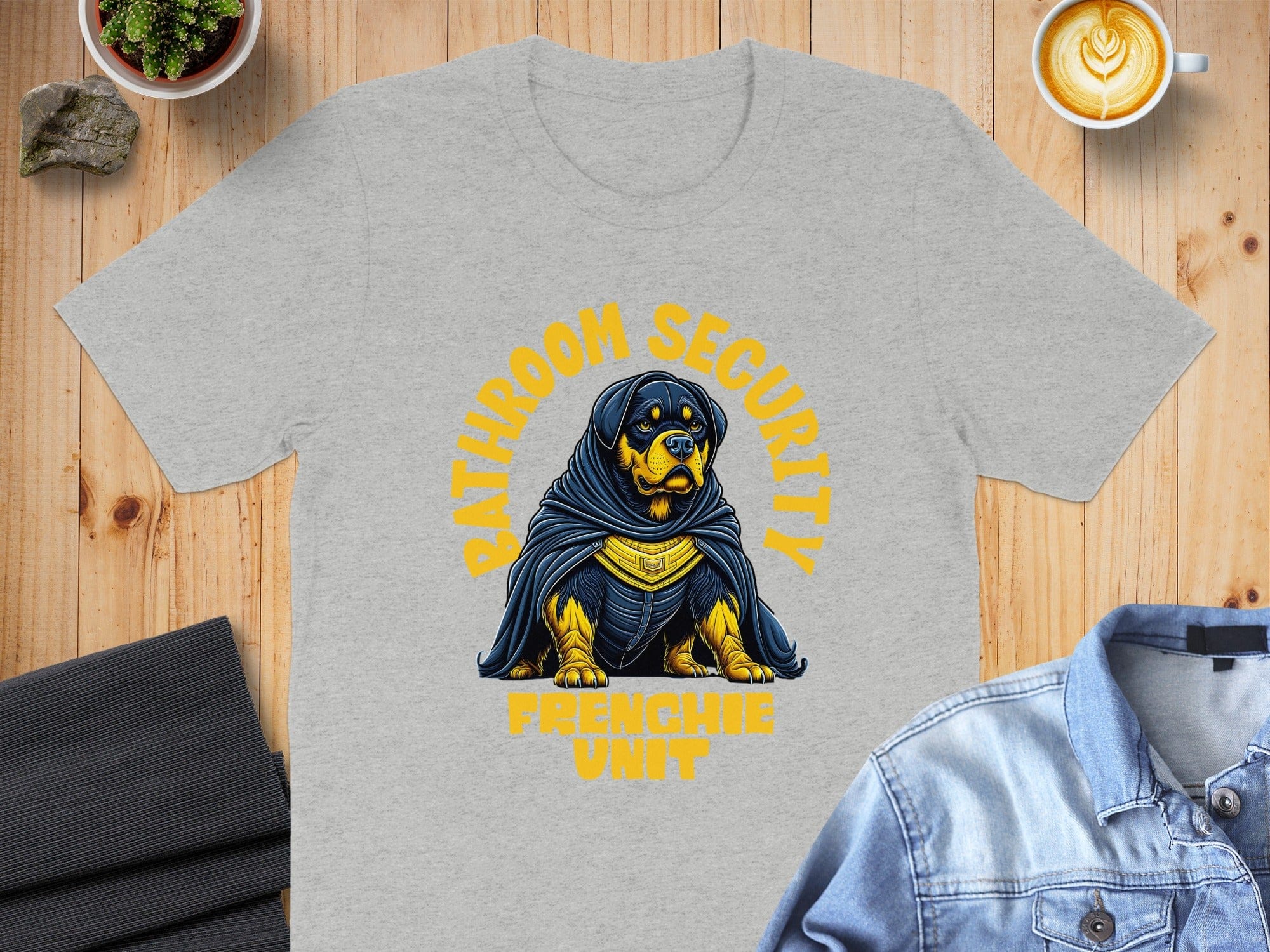 Bathroom Security Frenchie Unit Printed T-shirt