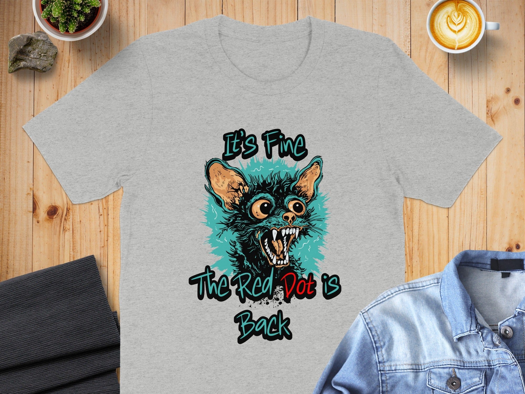 It's Fine The Red Dot is Back graphic t-shirt