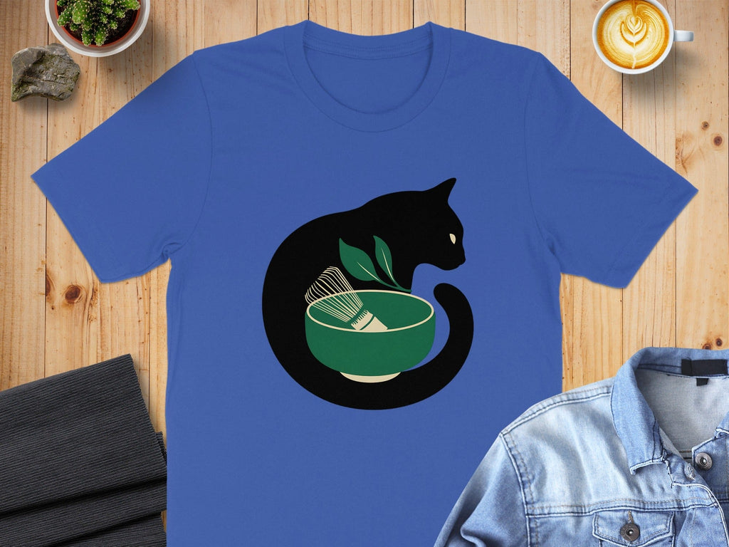 Matcha Cat Art T-Shirt