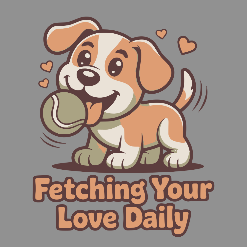 Adorable Puppy Fetching Your Love Daily Shirt