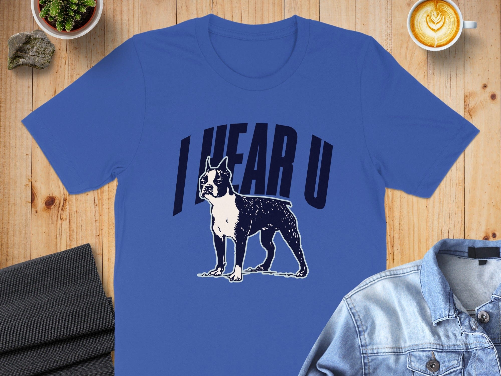 I Hear U Dog Graphic T-Shirt Fun Casual Wear