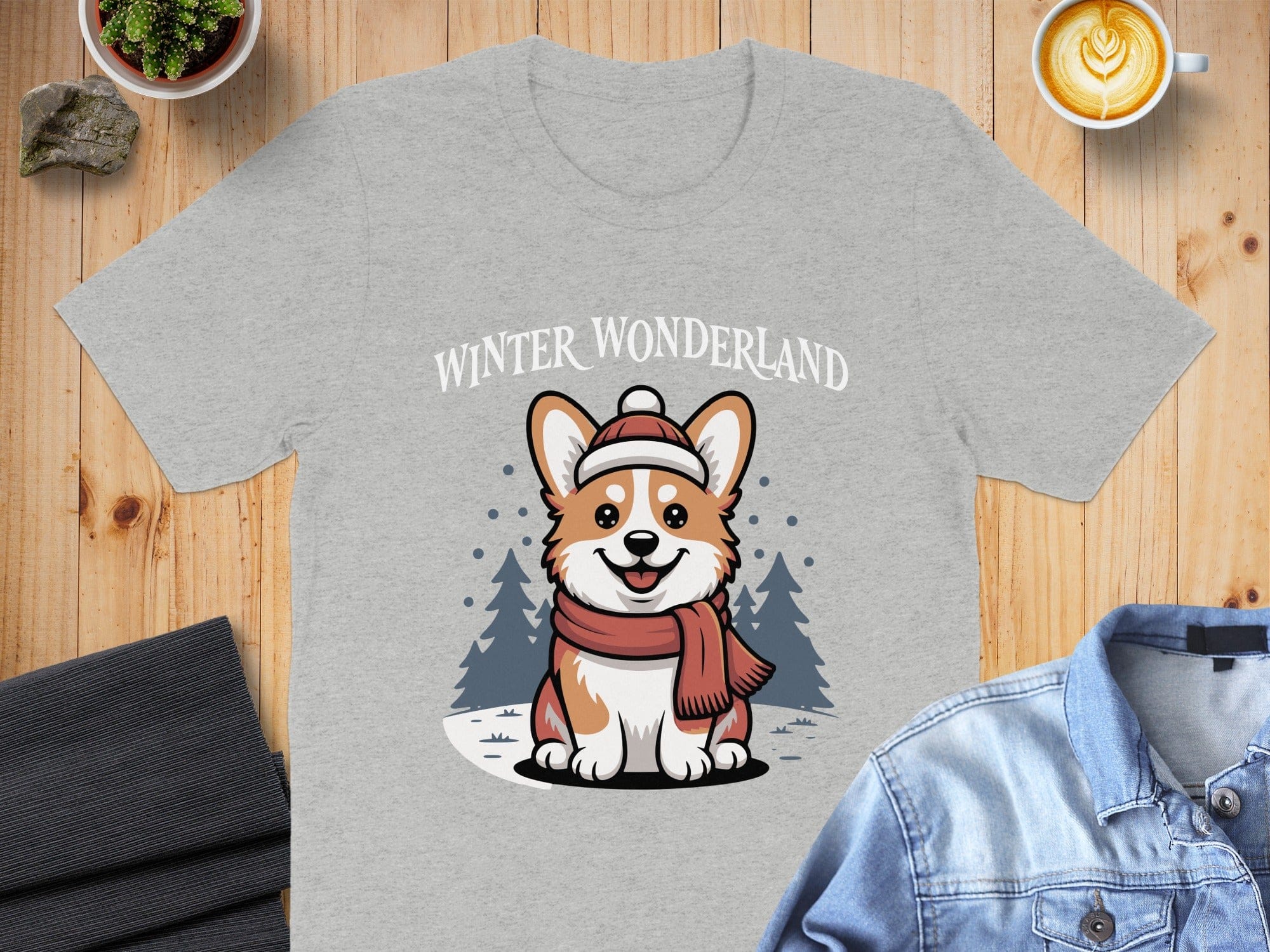 Winter Wonderland Corgi Graphic Tee
