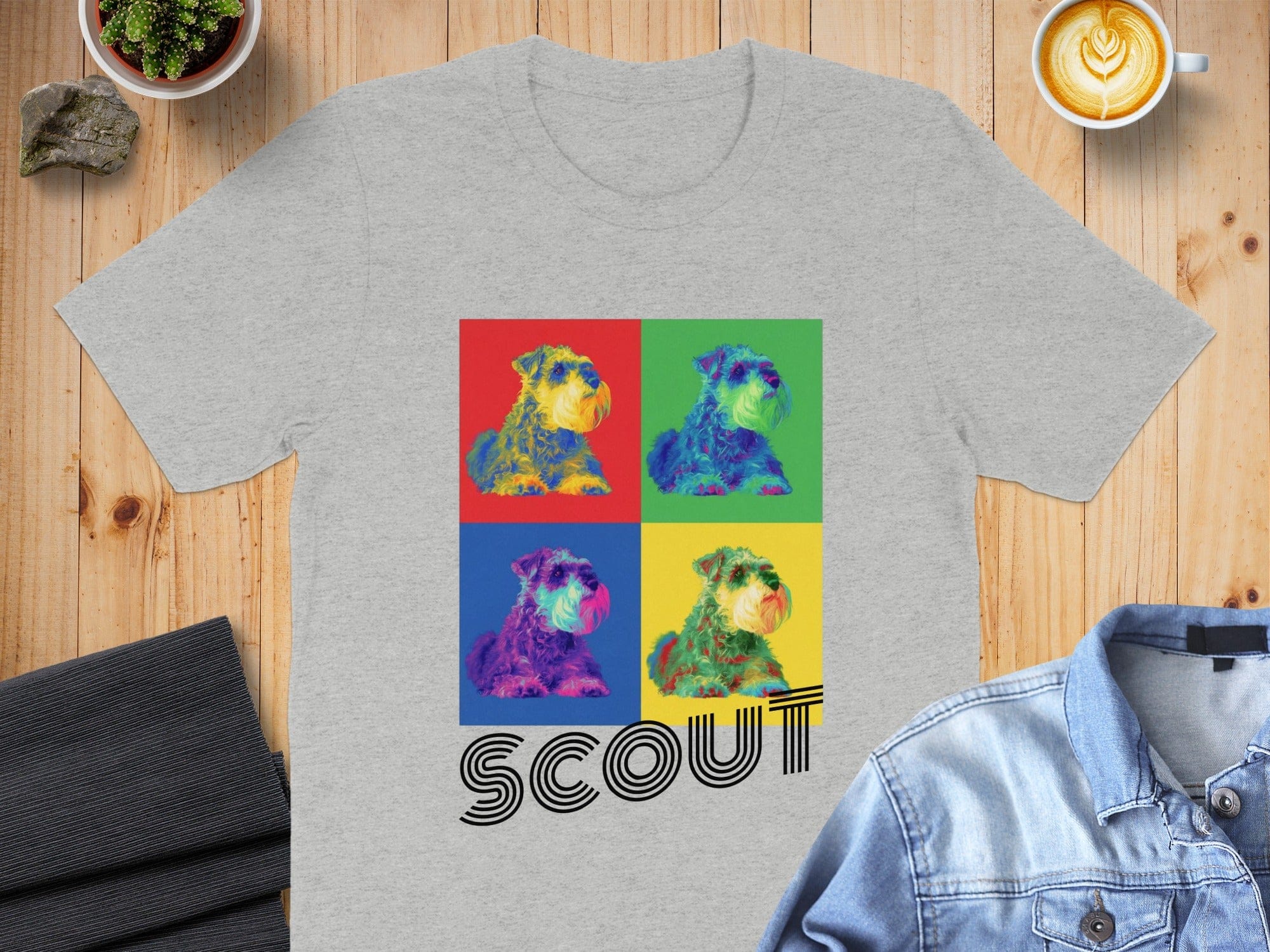 Scout Sassy Dog Art Shirt for Pet Lovers