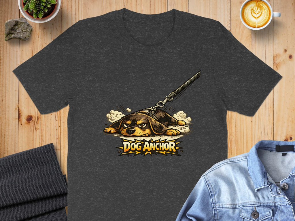 Funny Dog Anchor Graphic Design T-Shirt