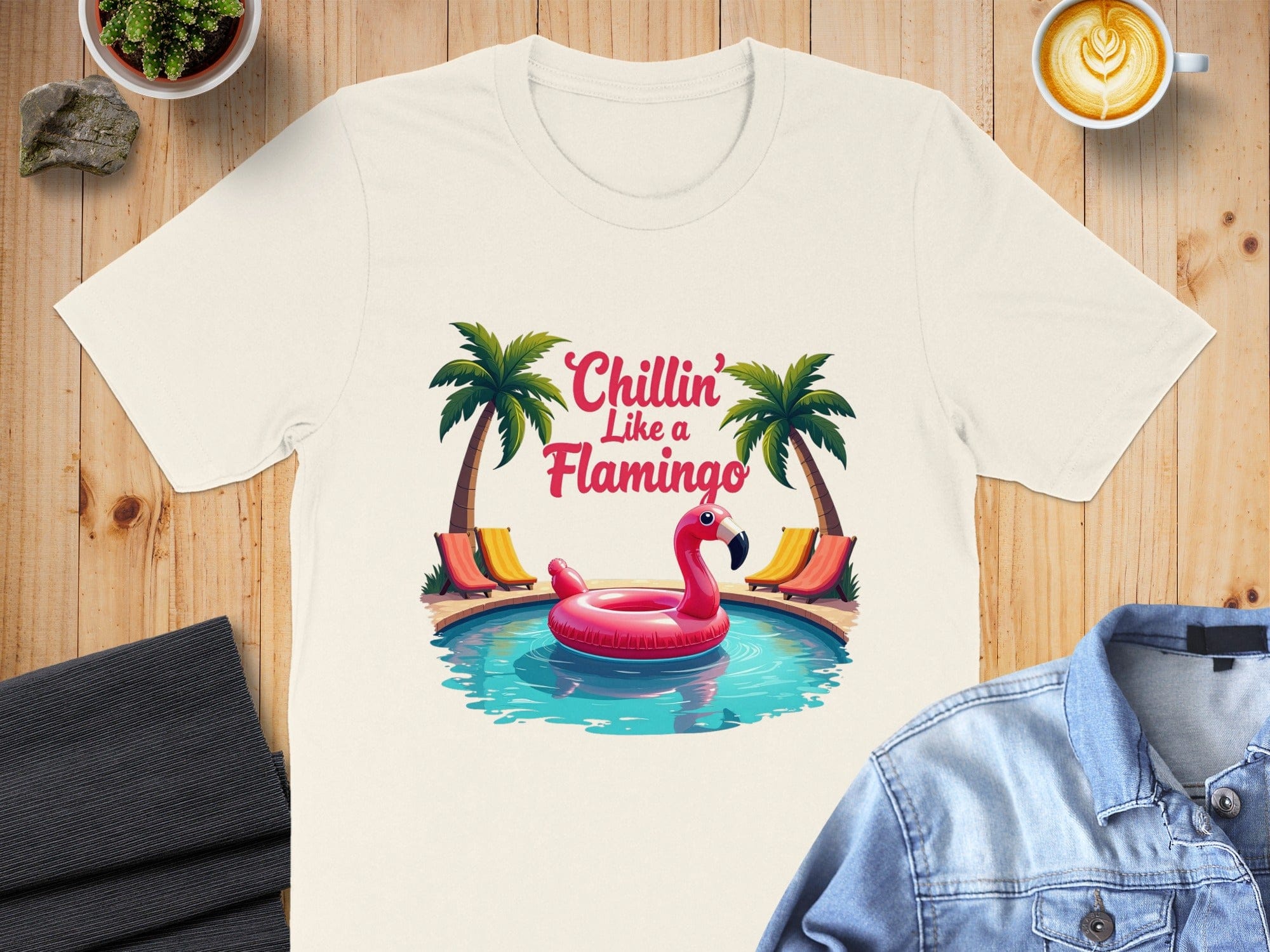 Chillin Like a Flamingo T-shirt for Relaxed Vibes