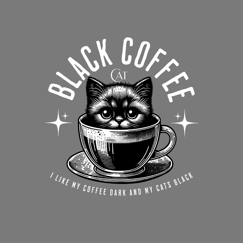 I Like My Coffee Dark and Cats Black product