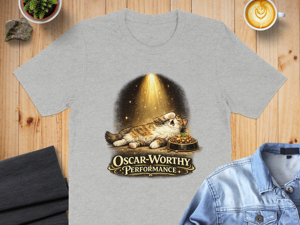 Oscar-Worthy Performance Cat T-Shirt for Feline Lovers
