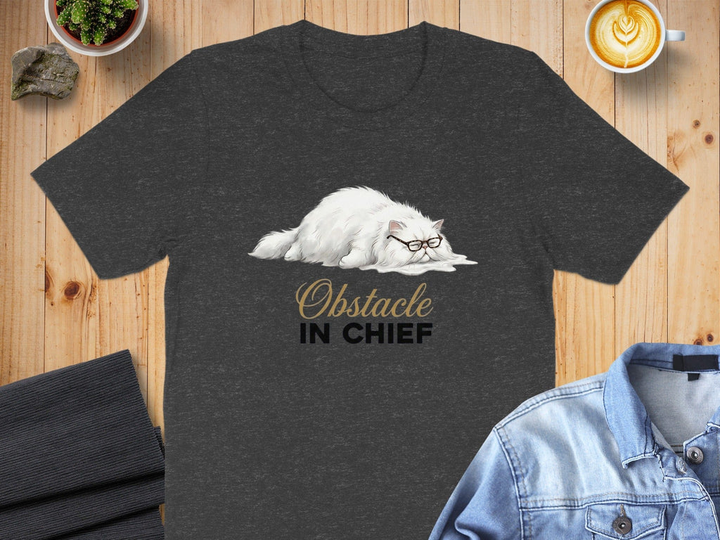 Obstacle In Chief Persian Cat T-Shirt