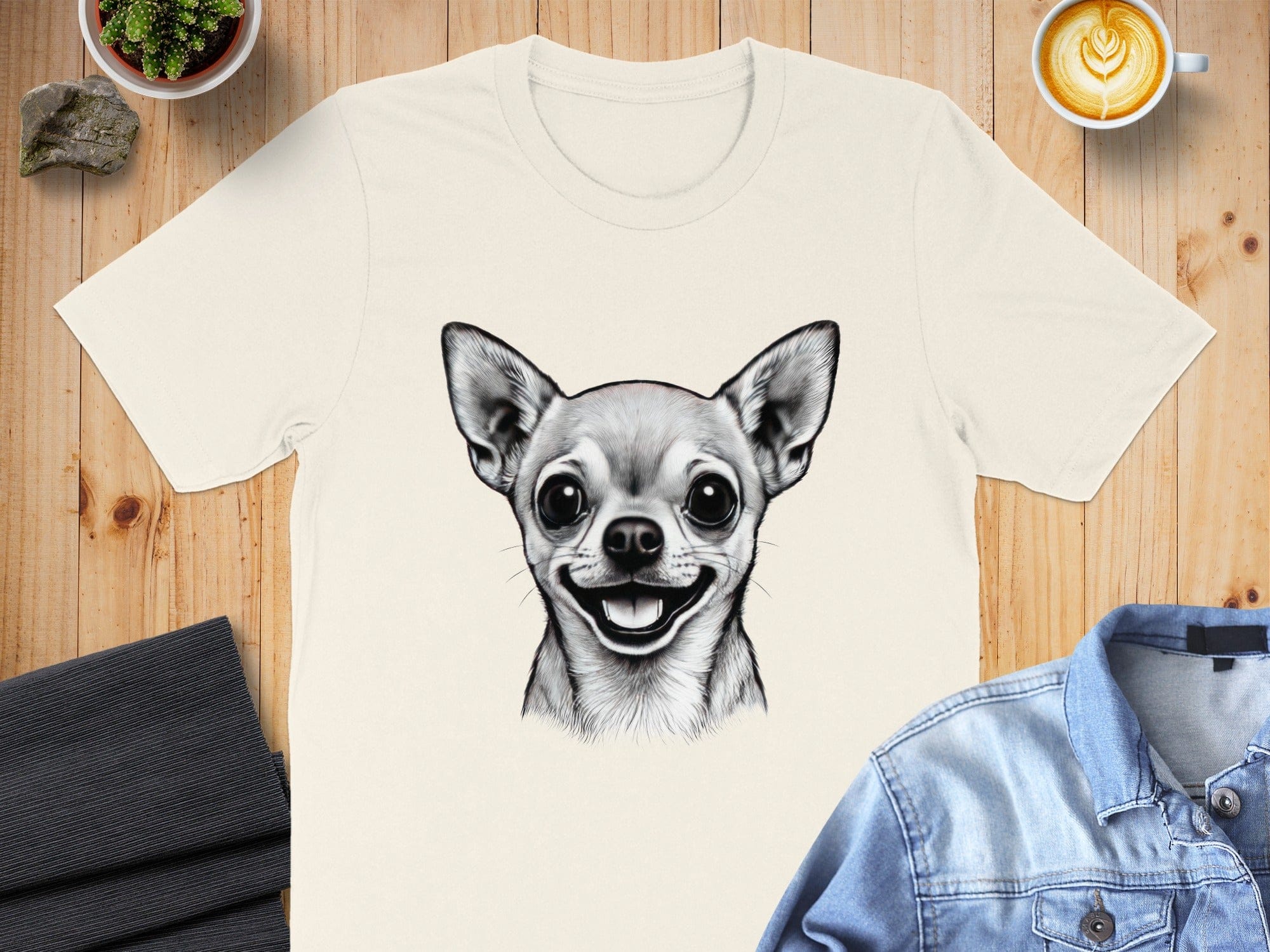 Chihuahua Illustration Unique Trendy T-shirt Design