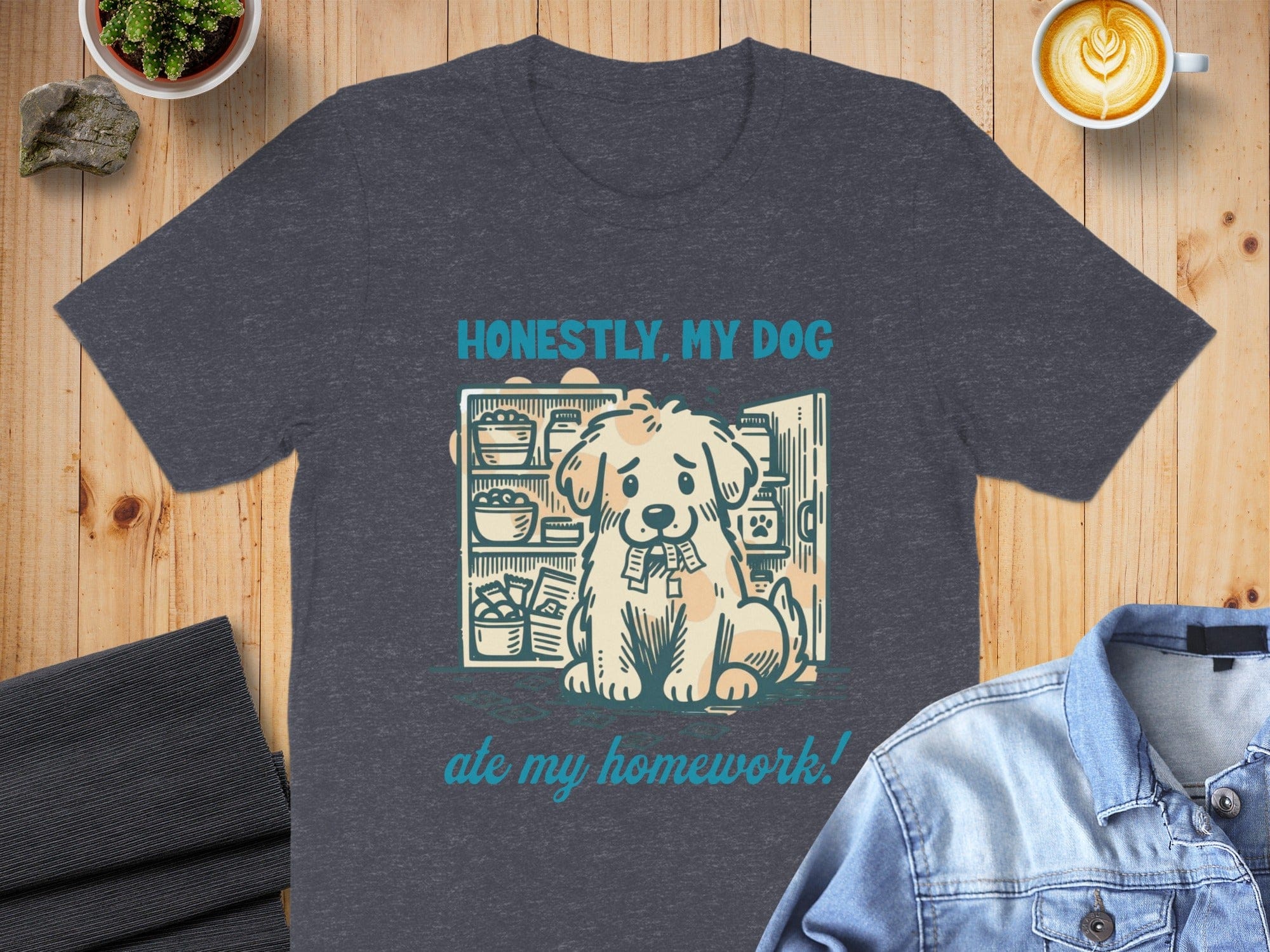 Honestly My Dog Ate My Homework Graphic T-shirt