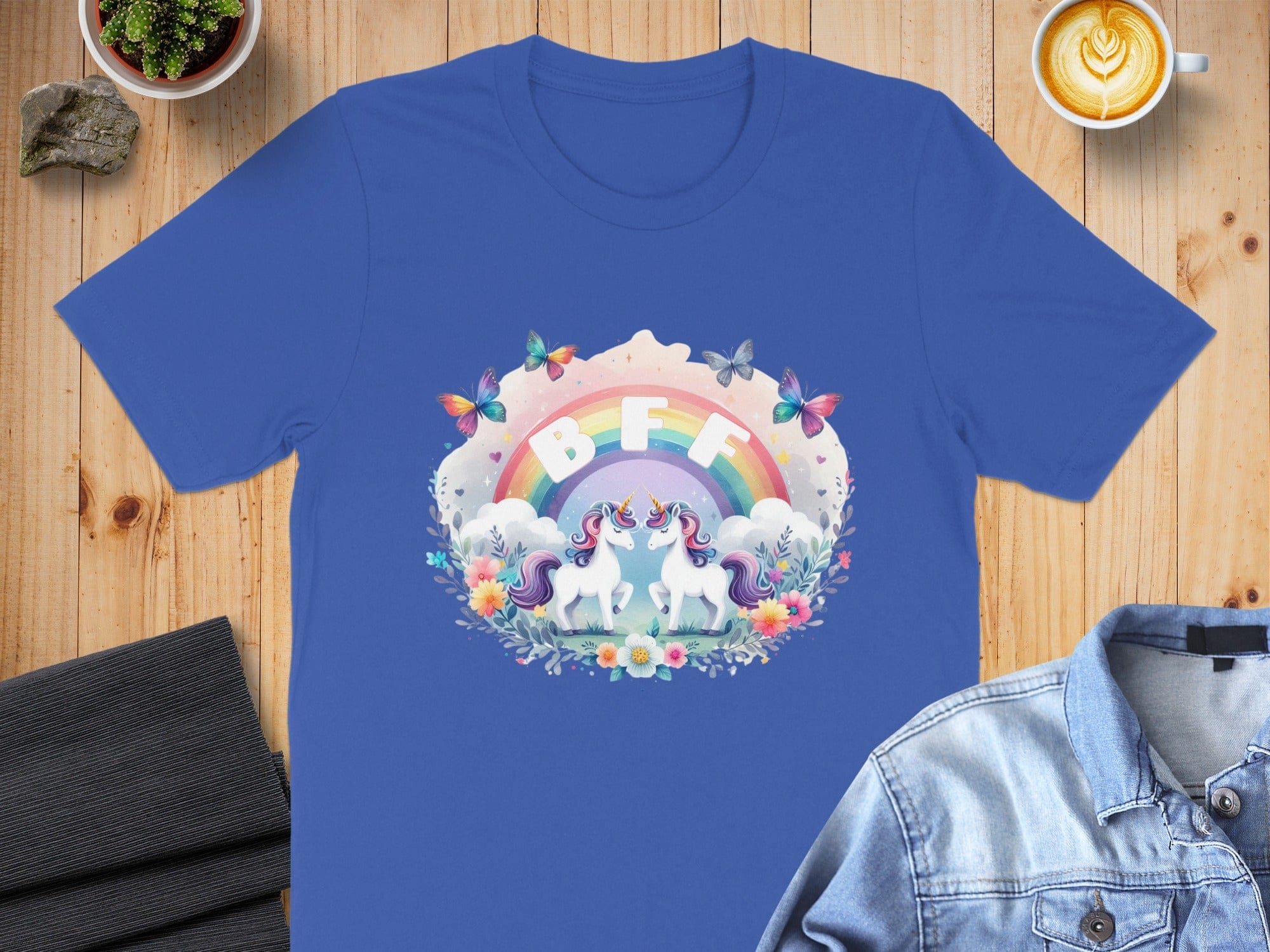 BFF Unicorns and Butterflies T-shirt